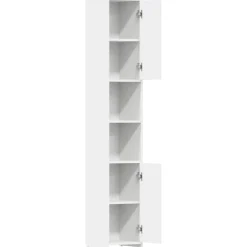 vidaXL Conjuntos De Muebles-Armario de baño madera contrachapada 30x30x183,5 cm