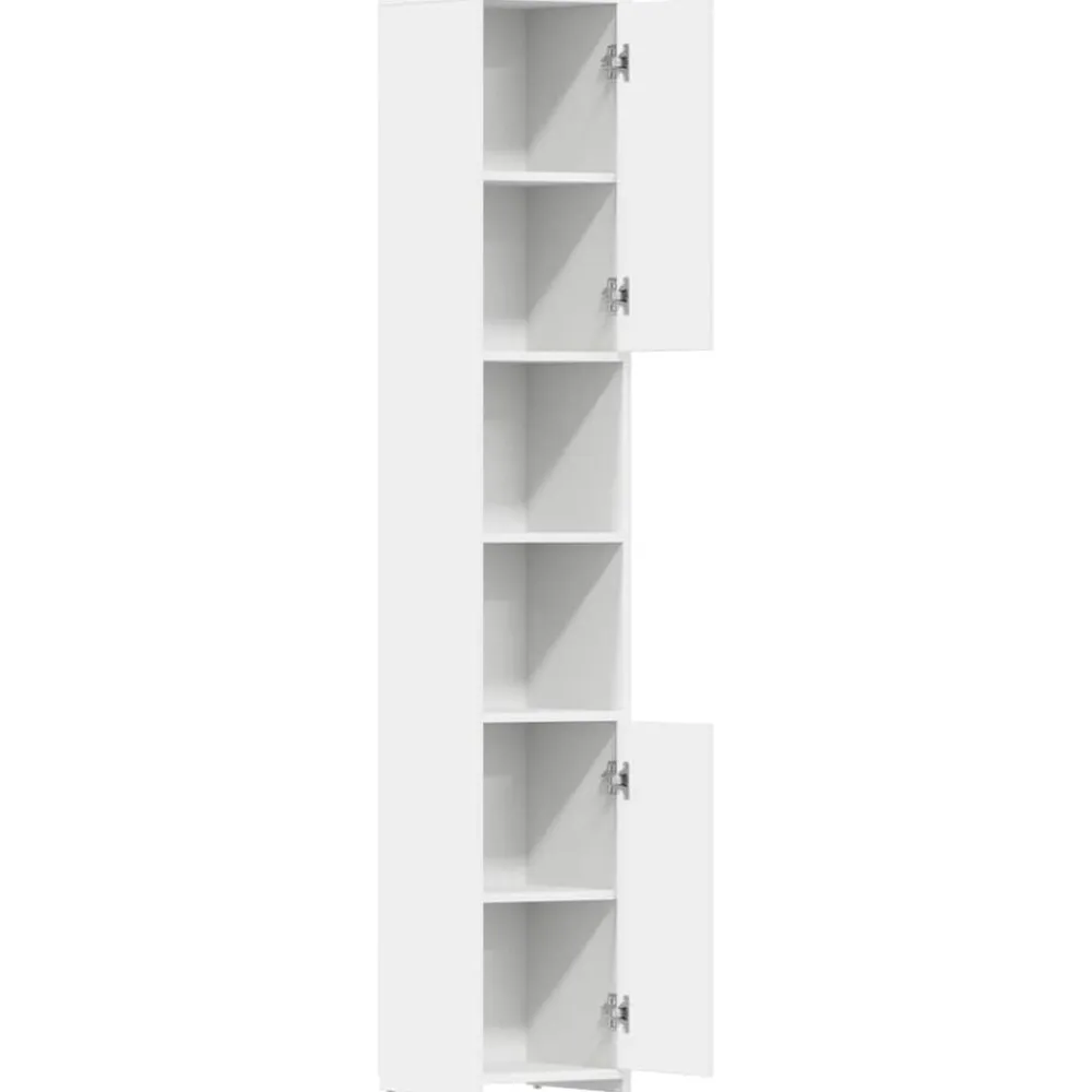 vidaXL Conjuntos De Muebles-Armario de baño madera contrachapada 30x30x183,5 cm