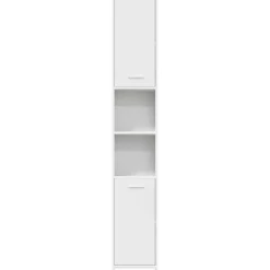 vidaXL Conjuntos De Muebles-Armario de baño madera contrachapada 30x30x183,5 cm