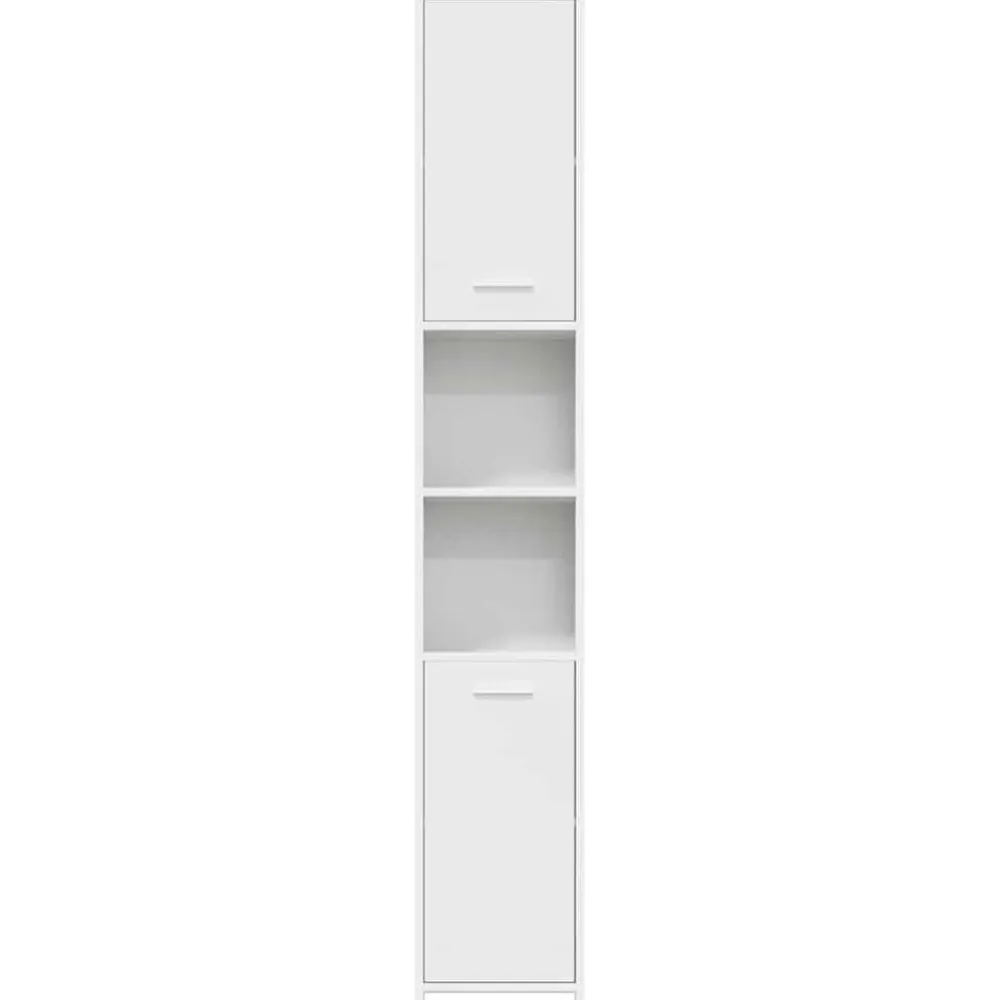 vidaXL Conjuntos De Muebles-Armario de baño madera contrachapada 30x30x183,5 cm