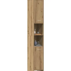 vidaXL Conjuntos De Muebles-Armario de baño madera ingeniería roble artisan 30x30x183,5 cm
