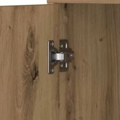 vidaXL Conjuntos De Muebles-Armario de baño madera ingeniería roble artisan 30x30x183,5 cm