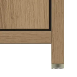 vidaXL Conjuntos De Muebles-Armario de baño madera ingeniería roble artisan 30x30x183,5 cm