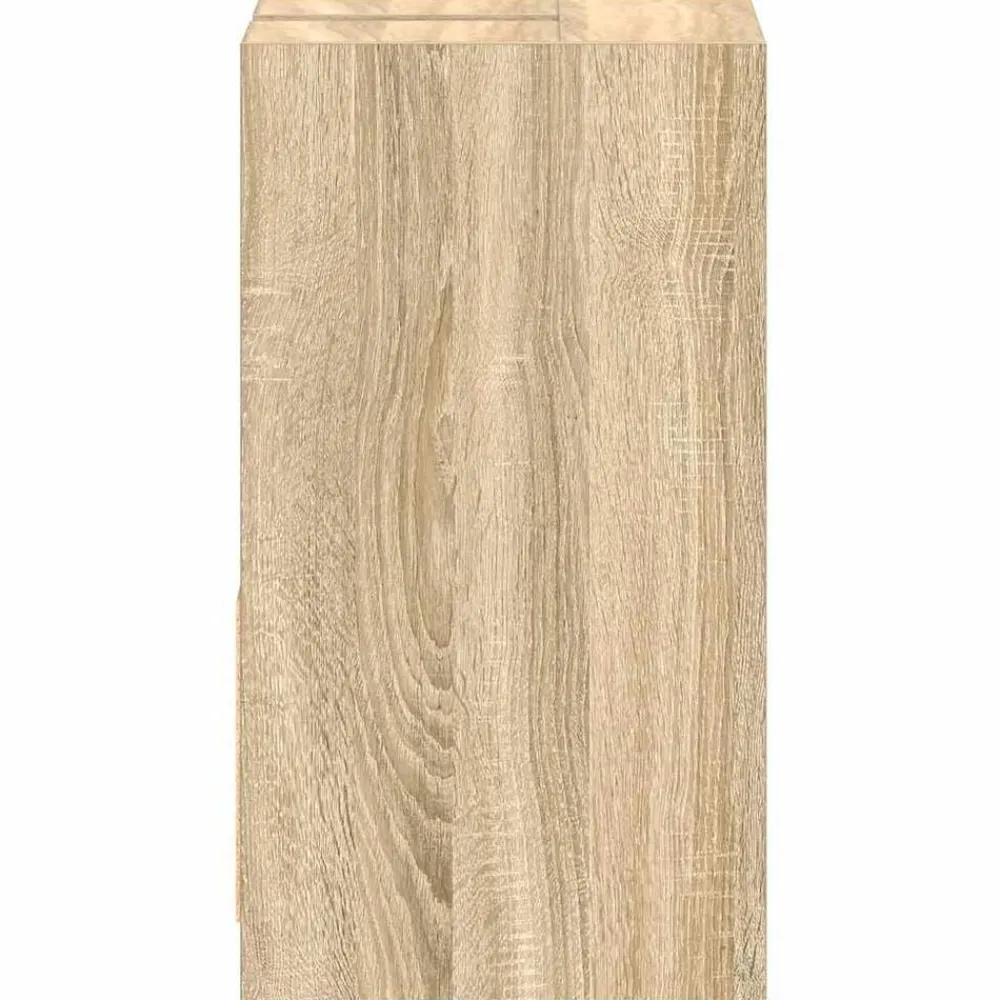 vidaXL Armario de baño madera contrachapada color roble 60x33x61 cm Roble Sonoma Sale