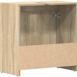 vidaXL Armario de baño madera contrachapada color roble 60x33x61 cm Roble Sonoma Sale