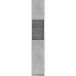vidaXL Armario de baño madera de ingeniería gris hormigón Gris hormigón Best