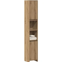 vidaXL Conjuntos De Muebles-Armario de baño madera ingeniería 30x30x183,5 cm