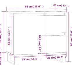 vidaXL Conjuntos De Muebles-Armario de baño madera contrachapada 65x33x60 cm