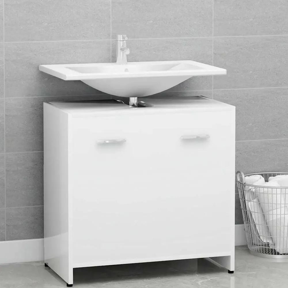 vidaXL Conjuntos De Muebles-Armario de baño madera contrachapada 60x33x61 cm