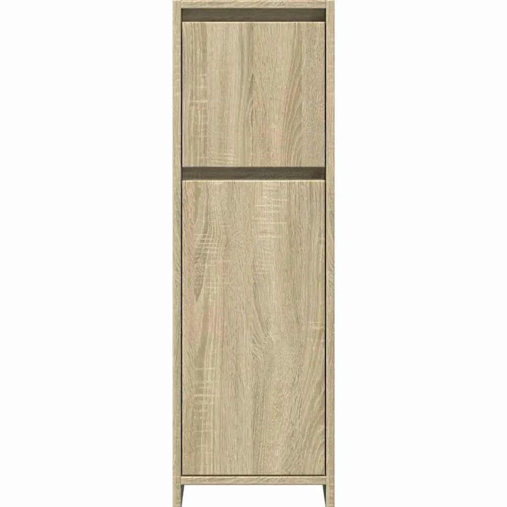 vidaXL Armario de baño madera contrachapada color roble 30x30x95 cm Roble Sonoma Hot