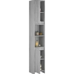 vidaXL Conjuntos De Muebles-Armario de baño madera contrachapada 30x30x183,5 cm