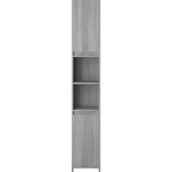 vidaXL Conjuntos De Muebles-Armario de baño madera contrachapada 30x30x183,5 cm