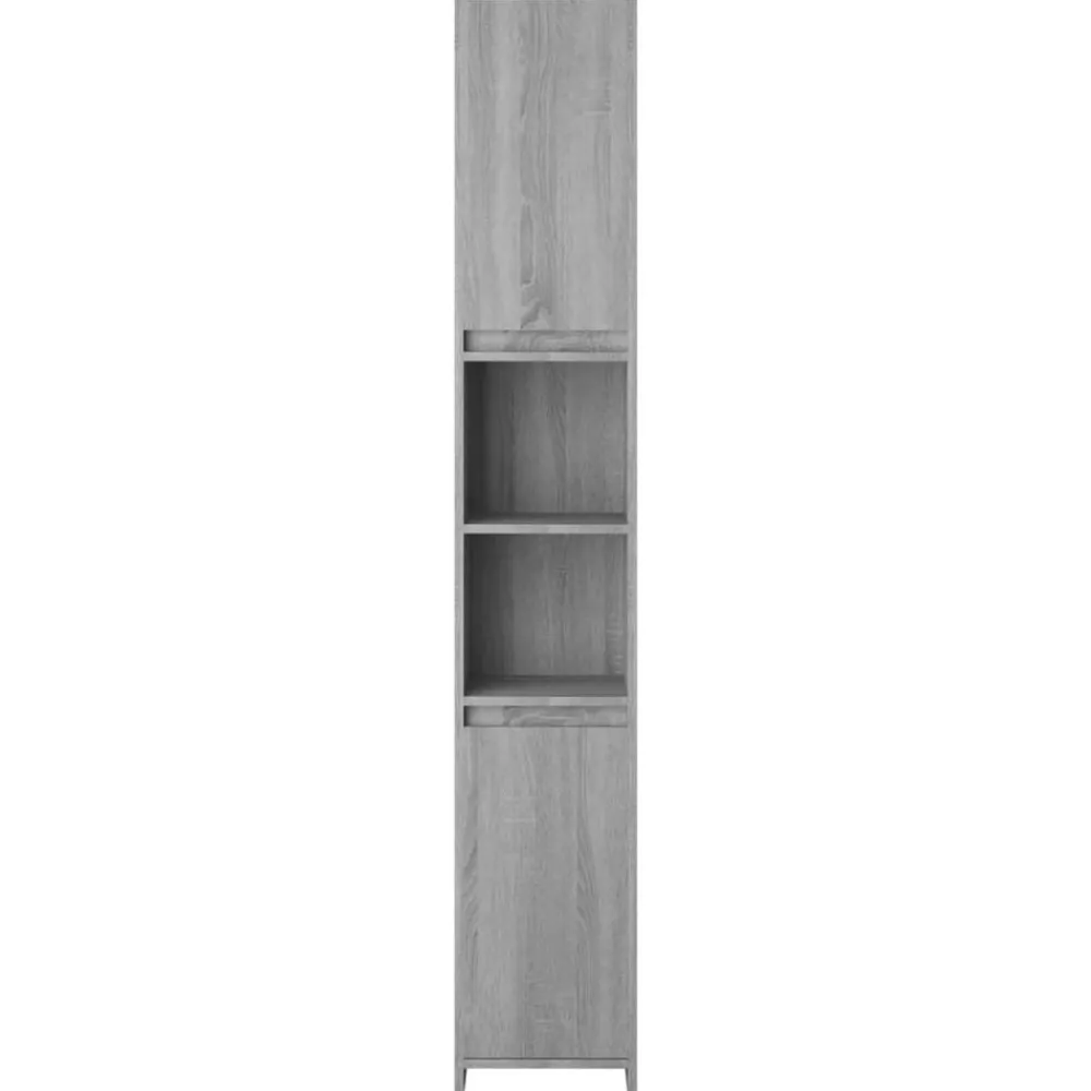 vidaXL Conjuntos De Muebles-Armario de baño madera contrachapada 30x30x183,5 cm