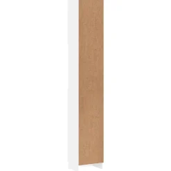 vidaXL Armario de baño madera de ingeniería 32x25,5x190 cm Blanco Discount