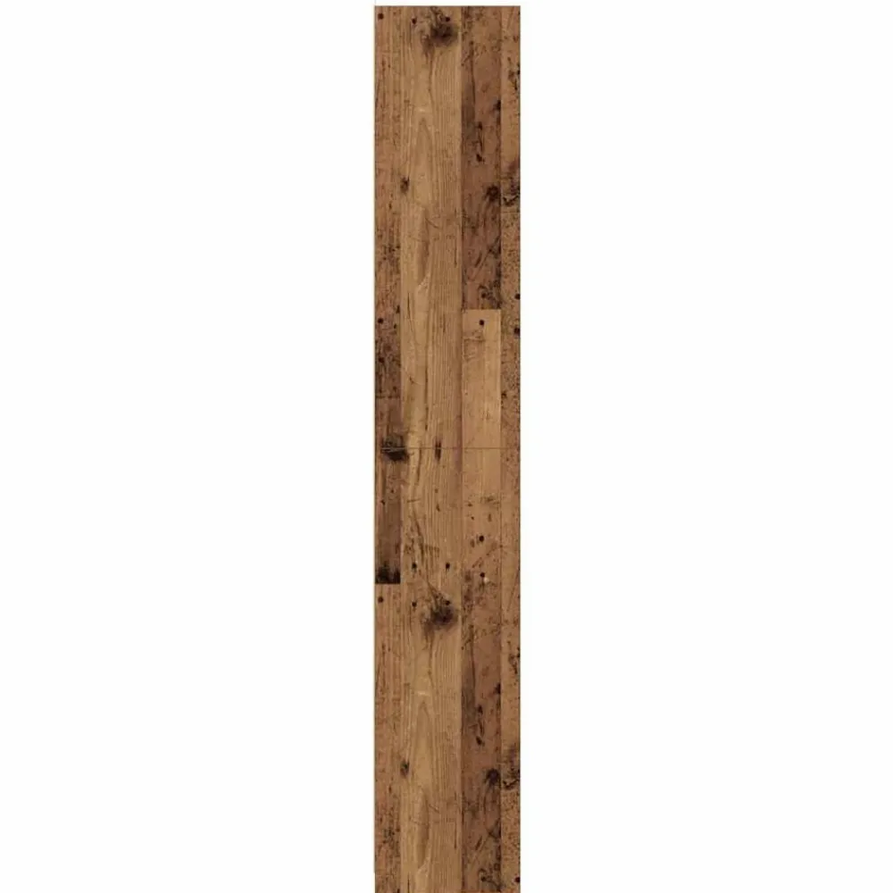 vidaXL Armario de baño madera de ingeniería envejecida 30x30x183,5 cm Madera antigua Outlet