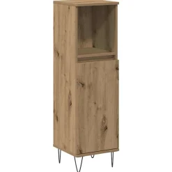 vidaXL Conjuntos De Muebles-Armario de baño madera de ingeniería 30x30x100 cm