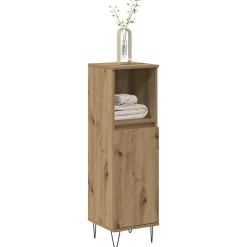 vidaXL Conjuntos De Muebles-Armario de baño madera de ingeniería 30x30x100 cm