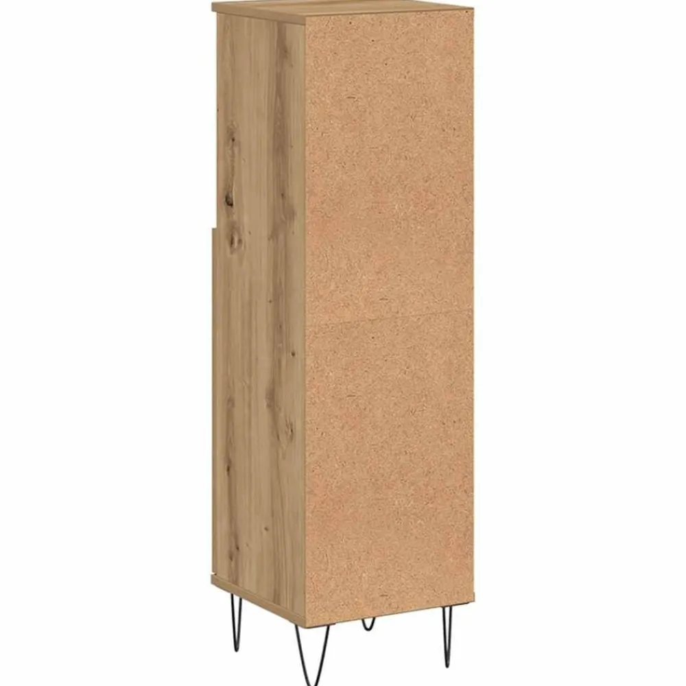 vidaXL Conjuntos De Muebles-Armario de baño madera de ingeniería 30x30x100 cm