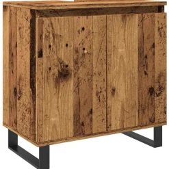 vidaXL Conjuntos De Muebles-Armario de baño madera de ingeniería envejecida 58x33x60 cm