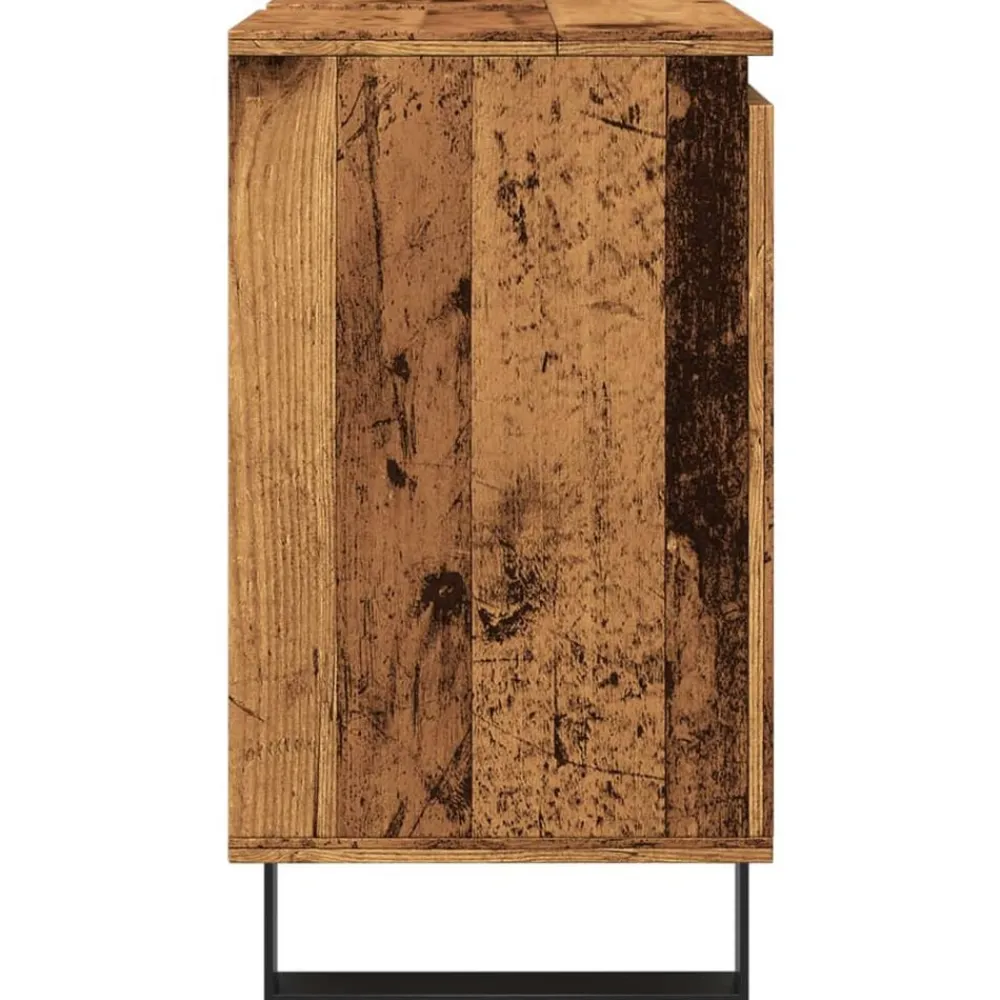 vidaXL Conjuntos De Muebles-Armario de baño madera de ingeniería envejecida 58x33x60 cm