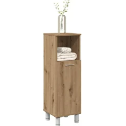 vidaXL Conjuntos De Muebles-Armario de baño madera contrachapada 30x30x95 cm