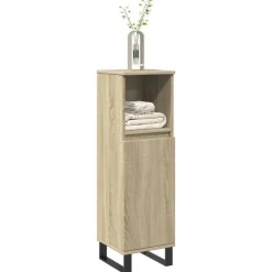 vidaXL Armario de baño madera contrachapada 30x30x100 cm Roble Sonoma Hot