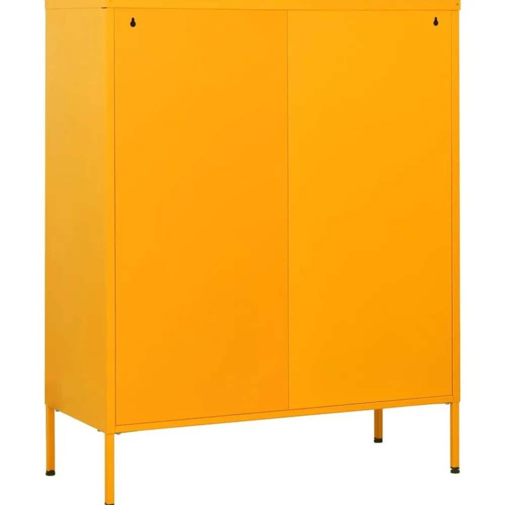 vidaXL Armarios Y Almacenamiento-Armario de cajones de acero 80x35x101,5 cm