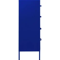 vidaXL Armario de cajones de acero azul oscuro 80x35x101,5 cm Azul marino Outlet