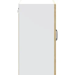 vidaXL Armarios Y Almacenamiento-Armario de cocina de pared con puerta de cristal