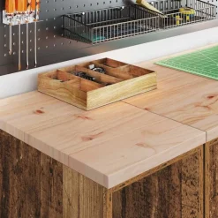 vidaXL Armario de garaje de madera vieja 30x51x85 cm Madera antigua Sale