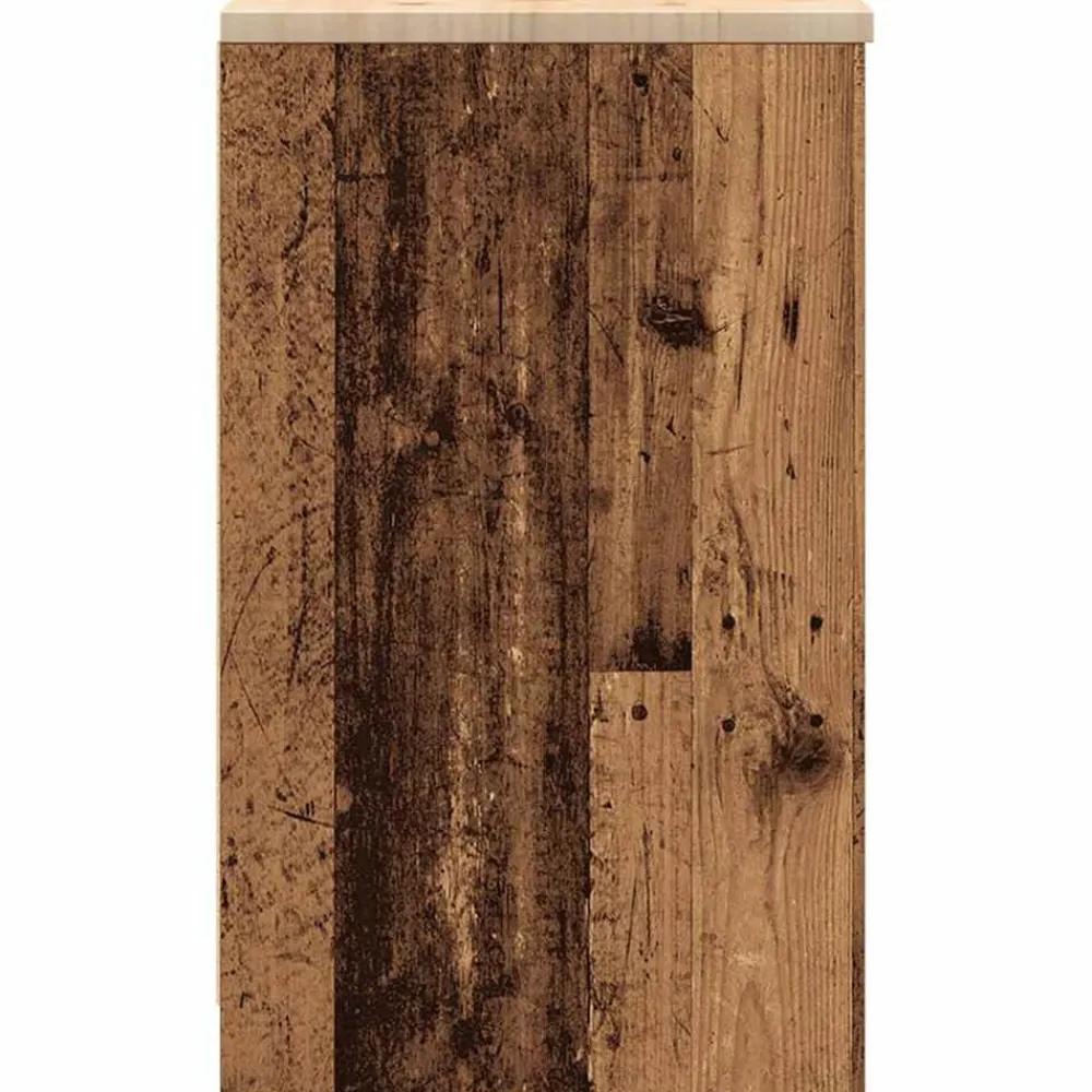 vidaXL Armario de garaje de madera vieja 30x51x85 cm Madera antigua Sale