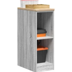 vidaXL Almacenamiento Industrial-Armario de garaje de madera maciza pino 30x51x85 cm