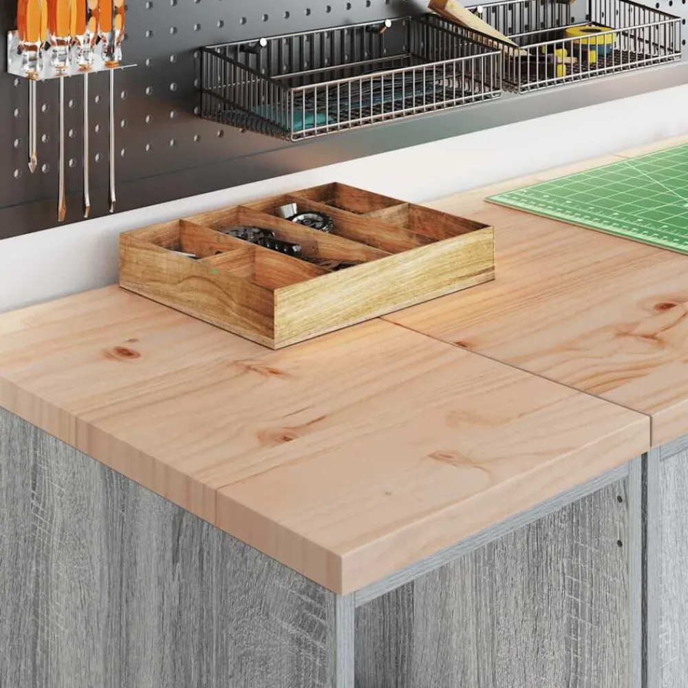 vidaXL Almacenamiento Industrial-Armario de garaje de madera maciza pino 30x51x85 cm