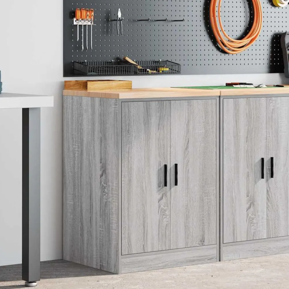 vidaXL Almacenamiento Industrial-Armario de garaje de madera maciza pino 60x51x85 cm