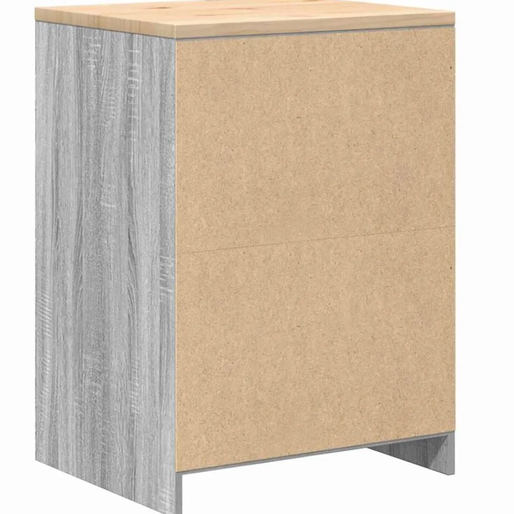 vidaXL Almacenamiento Industrial-Armario de garaje de madera maciza pino 60x51x85 cm