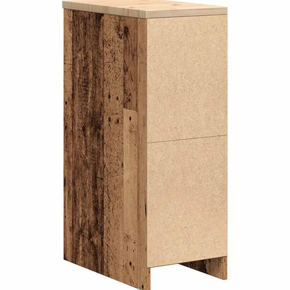 vidaXL Almacenamiento Industrial-Armario de garaje de madera vieja 30x51x85 cm