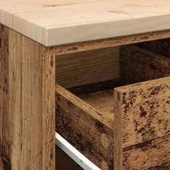 vidaXL Almacenamiento Industrial-Armario de garaje de madera vieja 30x51x85 cm