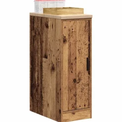 vidaXL Almacenamiento Industrial-Armario de garaje de madera vieja 30x51x85 cm