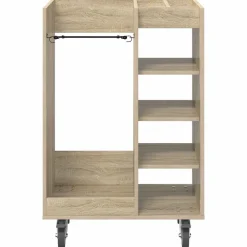 vidaXL Armario de Golf con rueda Liso 65 x 45 x 98 cm Roble Sonoma Outlet