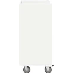vidaXL Armario de Golf con rueda Liso 65 x 45 x 98 cm White Clearance