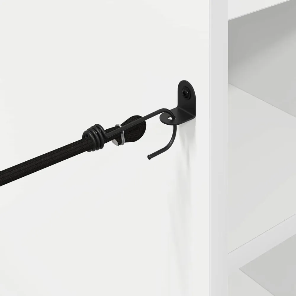 vidaXL Armario de Golf con rueda Liso 65 x 45 x 98 cm White Clearance