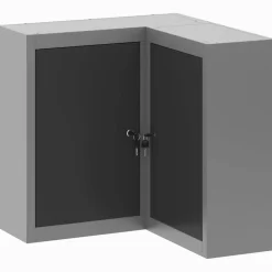 vidaXL Armario de herramientas y Gris 55 x 55 x 55 cm Negro Online