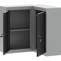 vidaXL Armario de herramientas y Gris 55 x 55 x 55 cm Negro Online