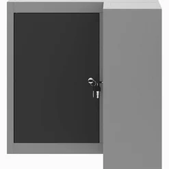 vidaXL Armario de herramientas y Gris 55 x 55 x 55 cm Negro Online