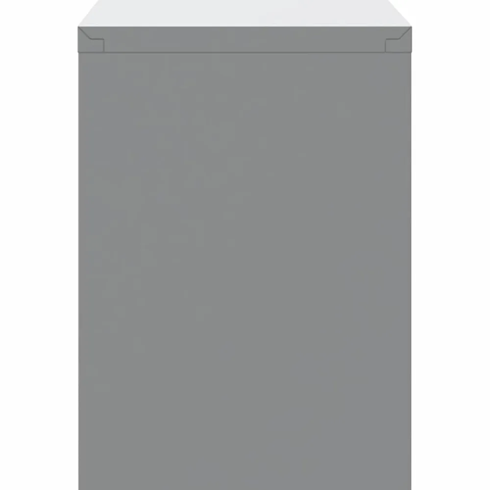vidaXL Armario de herramientas y Gris 50 x 25 x 35 cm Negro Hot