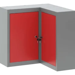 vidaXL Armario de herramientas con estante y Gris 55 x 55 x 55 cm Rojo Online