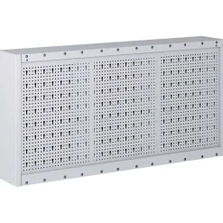 vidaXL Accesorios De Bricolaje-Armario de herramientas de pared industrial metal gris y negro