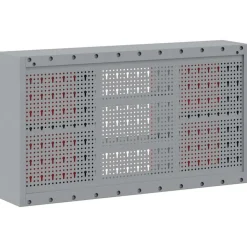 vidaXL Armario de herramientas con estante y Gris 50 x 20 x 55 cm Rojo