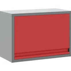vidaXL Armario de herramientas y Gris 50 x 25 x 35 cm Rojo