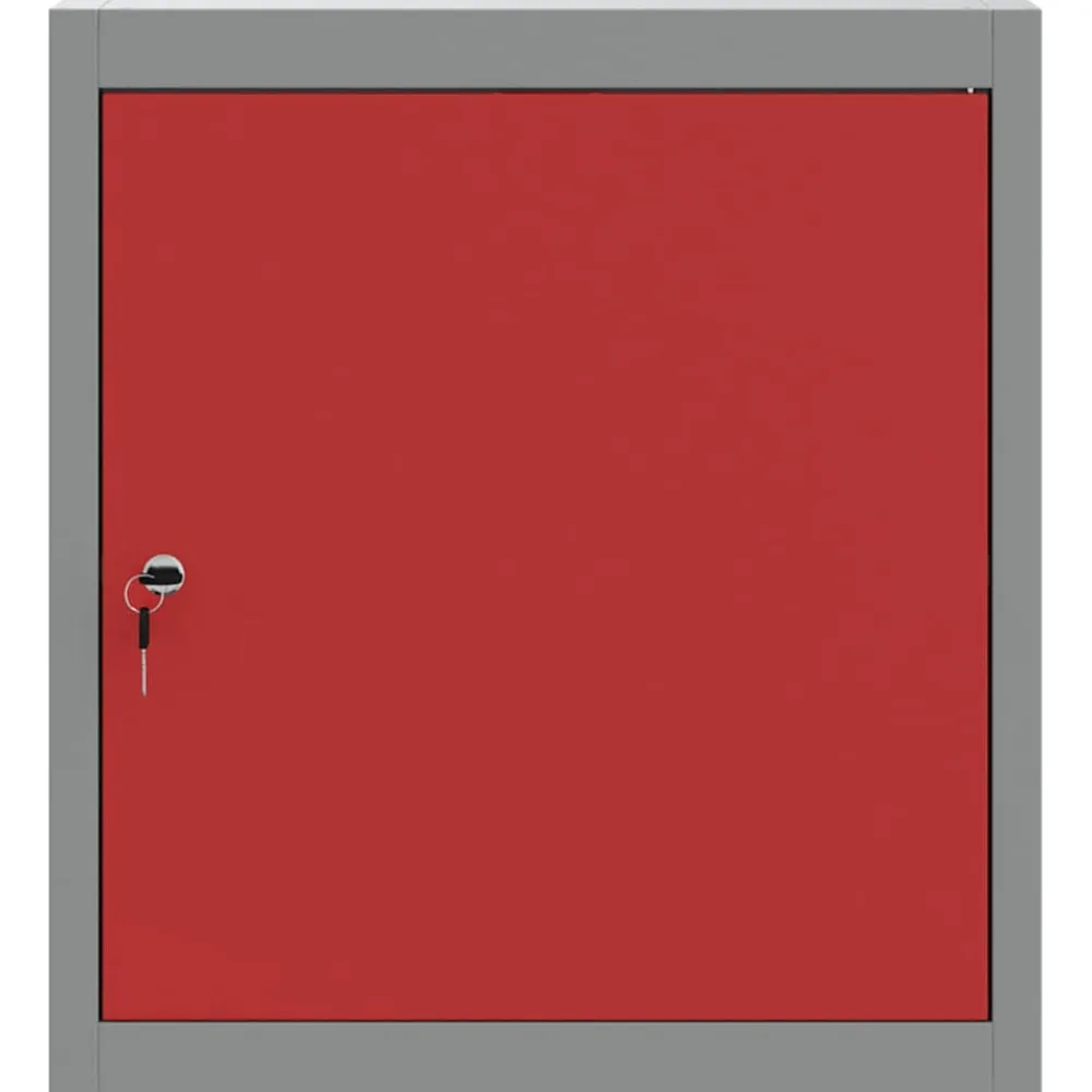 vidaXL Accesorios De Bricolaje-Armario de herramientas con estante y Gris 50 x 20 x 55 cm